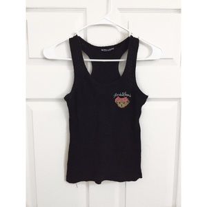 🔥LASTDAY🔥Black tank top with teddy bear 🐻